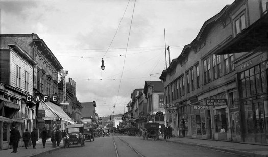 Commercial St. in Astoria Oregon, March 1919