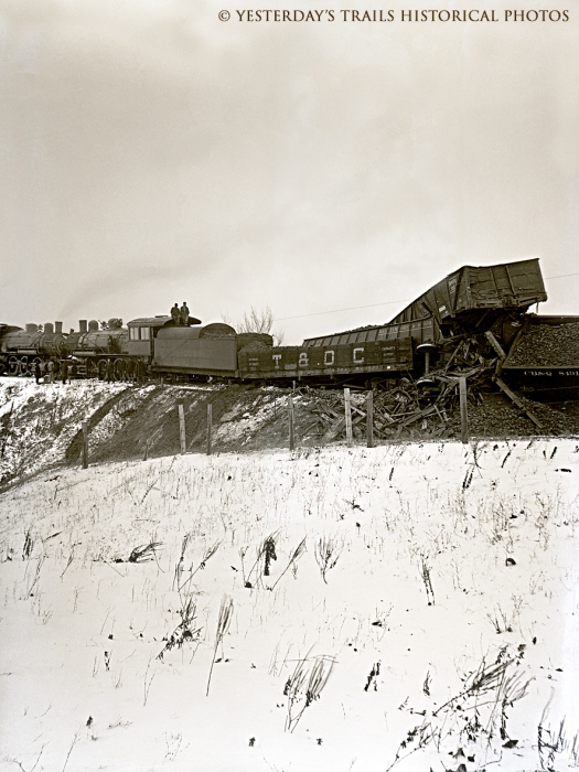 RR046a Train Wreck in Ohio or Illinois circa 1910